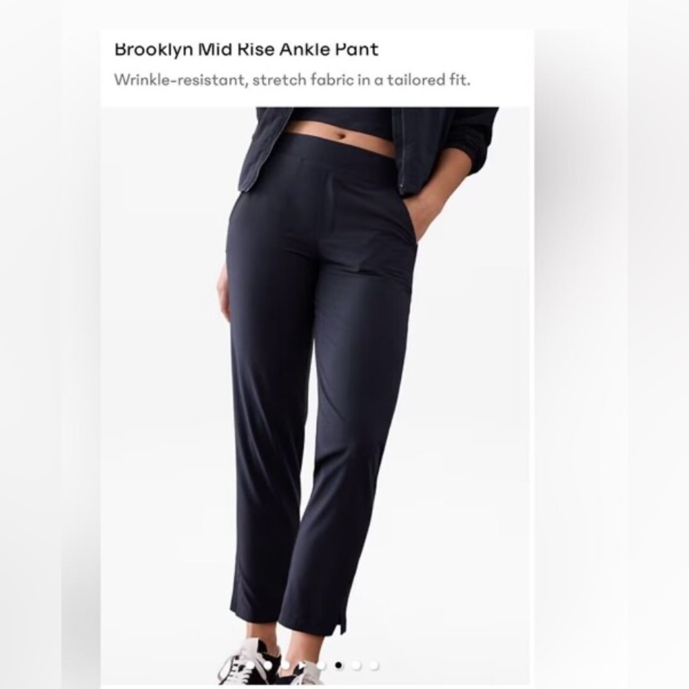 LAST CHANCE OFFER:  Athleta Brooklyn Mid Rise Ankle Pant Dark Blue joggers